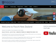 Tablet Screenshot of fiocchi.co.nz